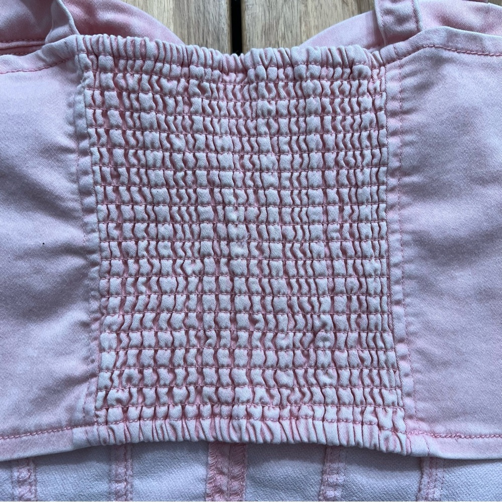 No Boundaries Pink Bustier Crop Top Women’s Size M (7-9) - Picture 5 of 5
